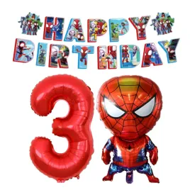 balony-urodzinowe-spider-spider-man-zestaw-dekoracje-baner-cyfra-3-czerwona