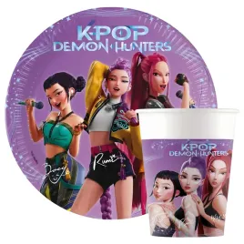 zestaw-talerzyki-kubki-papierowe-demon-hunters-huntrix-kpop-na-urodziny