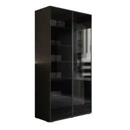 szafa-uchylna-sandbox-modern-100-czarny-grafit-front-czarne-szklo-led