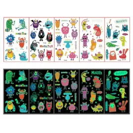 tatuaze-dla-dzieci-5-szt-swiecace-w-ciemnosci-zmywalne-monster-potwory