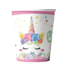 kubki-papierowe-jednorozec-eco-unicorn-10-szt-kubek-jednorazowy-na-urodziny