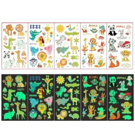 tatuaze-dla-dzieci-swiecace-zmywalne-dzieciece-zoo-zwierzatka-5-szt