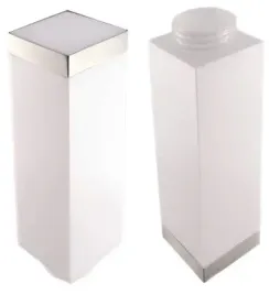 srebrny-kwadratowy-klosz-do-lampy-ogrodowej-kinkietu-267-szeroki