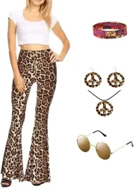stroj-hippie-lata-60-kostium-pokoju-spodnie-damskie-w-panterke-przebranie