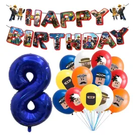 zestaw-na-urodziny-roblox-balony-gamingowe-baner-happy-birthday-cyfra-8