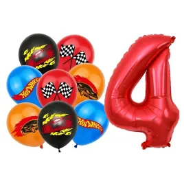 balony-auta-4-urodziny-wheels-wycigi-balon-cyfra-czerwona-na-hel-zestaw