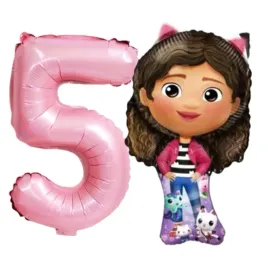 balony-na-urodziny-koci-domek-gabi-92-cm-cyfra-5-rozowa-zestaw-balonow