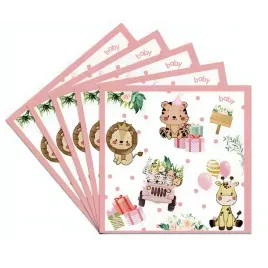 serwetki-papierowe-zoo-safarii-zwierzatka-20-szt-rozowe-zestaw-na-urodziny