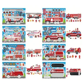 naklejki-kreatywne-straz-pozarna-diy-zestaw-kreatywny-wodoodporne-pojazdy