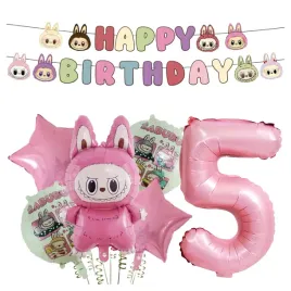 balony-na-5-urodziny-labubu-balon-cyfra-5-rozowa-baner-happy-birthday
