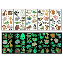 tatuaze-dla-dzieci-5-szt-swiecace-w-ciemnosci-zmywalne-zwierzatka-zoo-2