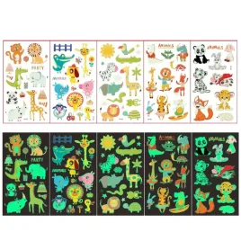tatuaze-dla-dzieci-swiecace-zmywalne-dzieciece-zoo-zwierzatka-5-szt