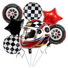 balony-na-urodziny-formula-1-szachownica-kask-duzy-zestaw-balonow-na-hel
