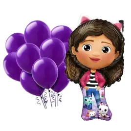 balony-gabi-urodzinowe-koci-domek-gabi-duzy-92-cm-balony-fioletowe