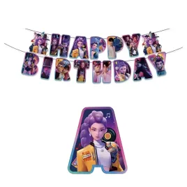 girlanda-urodzinowa-baner-demon-hunters-huntrix-kpop-happy-birthday-230-cm