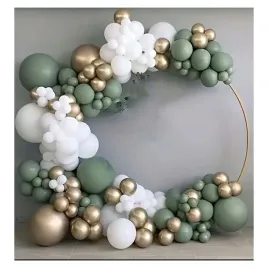 girlanda-balonowa-zielona-zlota-biala-urodziny-chrzest-roczek-172-elementy