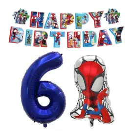 balony-pajak-spider-na-6-urodziny-zestaw-dekoracji-dla-chlopca-baner