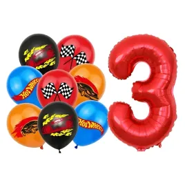 balony-auta-3-urodziny-wheels-wycigi-balon-cyfra-czerwona-na-hel-zestaw