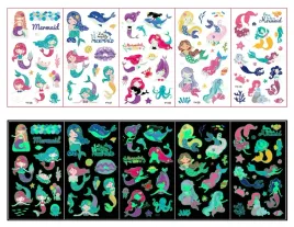 tatuaze-dla-dzieci-swiecace-w-ciemnosci-zmywalne-trwale-syrenki-5-szt