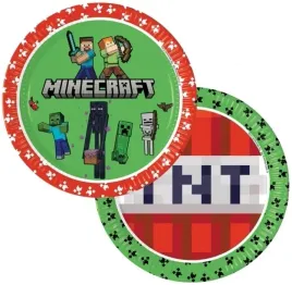 talerzyki-minecraft-papierowe-ekologiczne-piksele-tnt-gamingowe-licencja