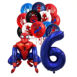 balony-na-urodziny-spiderman-3d-zestaw-balonow-spider-man-cyfra-6-granatowa