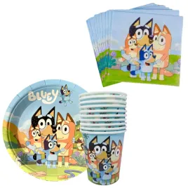 zestaw-bluey-talerzyki-kubki-serwetki-bluey-bingo-papierowe-40-sztuk-eko
