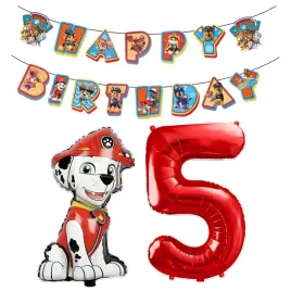 balony-psi-patrol-balon-marshall-baner-happy-birthday-zestaw-na-5-urodziny