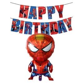 balony-urodzinowe-pajak-spider-baner-happy-birthday-zestaw-urodzinowy