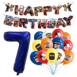 zestaw-na-urodziny-roblox-balony-gamingowe-baner-happy-birthday-cyfra-7