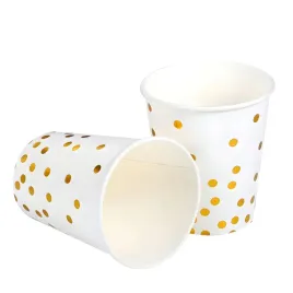 kubki-biale-zlote-kropki-papierowe-zastawa-na-urodziny-kubeczki-eko