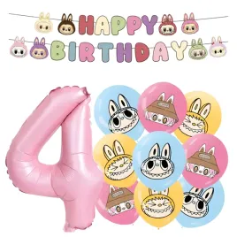 balony-na-urodziny-labubu-monster-balon-cyfra-4-rozowa-baner-happy-birthday