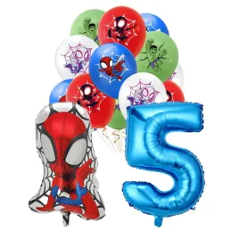 balony-pajak-spider-na-urodziny-zestaw-balonow-spider-cyfra-5-niebieska