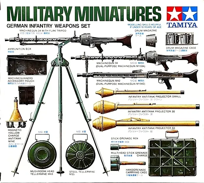1-35-tamiya-35111-german-infantry-weapons-material-tworzywo-sztuczne