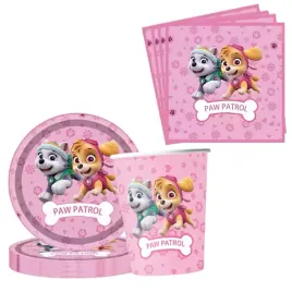 zestaw-psi-patrol-skye-talerzyki-kubki-serwetki-papierowe-40-sztuk-everest
