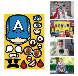 naklejki-kreatywne-avengers-diy-zestaw-8-sztuk-spiderman-wodoodporne