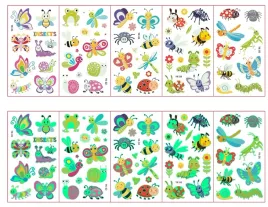 tatuaze-dla-dzieci-swiecace-zmywalne-dzieciece-motylki-zwierzatka-5-szt