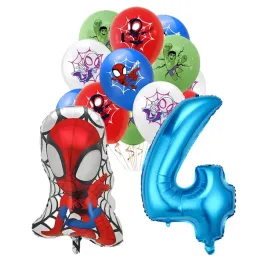 balony-pajak-spider-na-urodziny-zestaw-balonow-spider-cyfra-4-niebieska