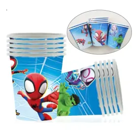 kubki-spider-papierowe-eko-zestaw-na-urodziny-dekoracja-stolu-pajak