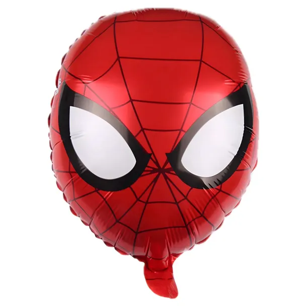 BALON SPIDER GŁOWA NA URODZINY 38 X 50 CM URODZINOWY PAJĄK NA HEL