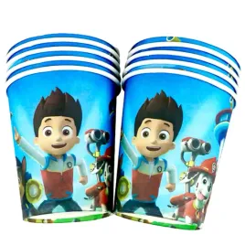 kubki-psi-patrol-chase-rider-skye-papierowe-eko-10-szt-zestaw-na-urodziny