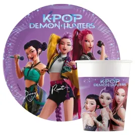 zestaw-talerzyki-kubki-papierowe-demon-hunters-huntrix-kpop-na-urodziny