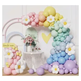 girlanda-balonowa-pastelowa-stokrotki-balony-na-urodziny-kwiaty-xxl-141-szt