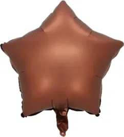 balon-gwiazdka-45-cm-foliowy-matowy-brazowy-na-slub-wesele-roczek-na-hel