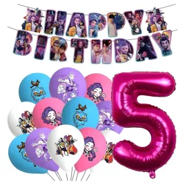 balony-na-urodziny-huntrix-kpop-demon-hunters-baner-happy-birthday-cyfra-5