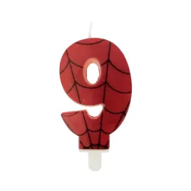 swieczka-na-tort-9-cyfra-spider-pajak-swieczka-urodzinowa-dla-chlopca
