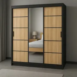 szafa-przesuwna-180x215-cm-rio-3-duza-3-drzwiowa-lustro-czarny-dab-sonoma