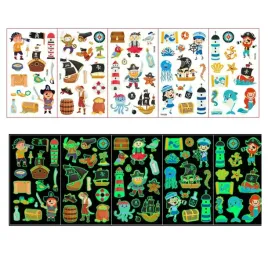 tatuaze-dla-dzieci-5-szt-swiecace-w-ciemnosci-zmywalne-pirat-statek-piraci