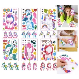 naklejki-kreatywne-jednorozce-diy-zestaw-kreatywny-6-sztuk-wodoodporne