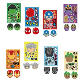 spiderman-naklejki-kreatywne-avengers-diy-zestaw-naklejek-wodoodporne