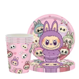 zestaw-talerzyki-kubki-papierowe-labubu-monster-na-urodziny-20-szt-rozowe